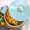 Martha Stewart 5qt. Light Cyan Enameled Round Cast Iron Dutch Oven with Lid